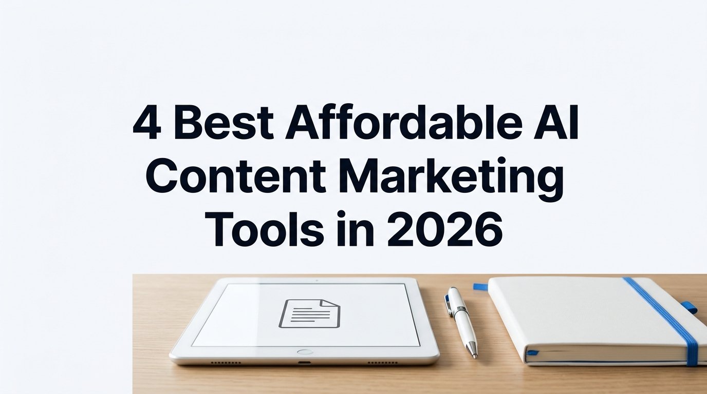 4 Best Affordable AI Content Marketing Tools in 2026