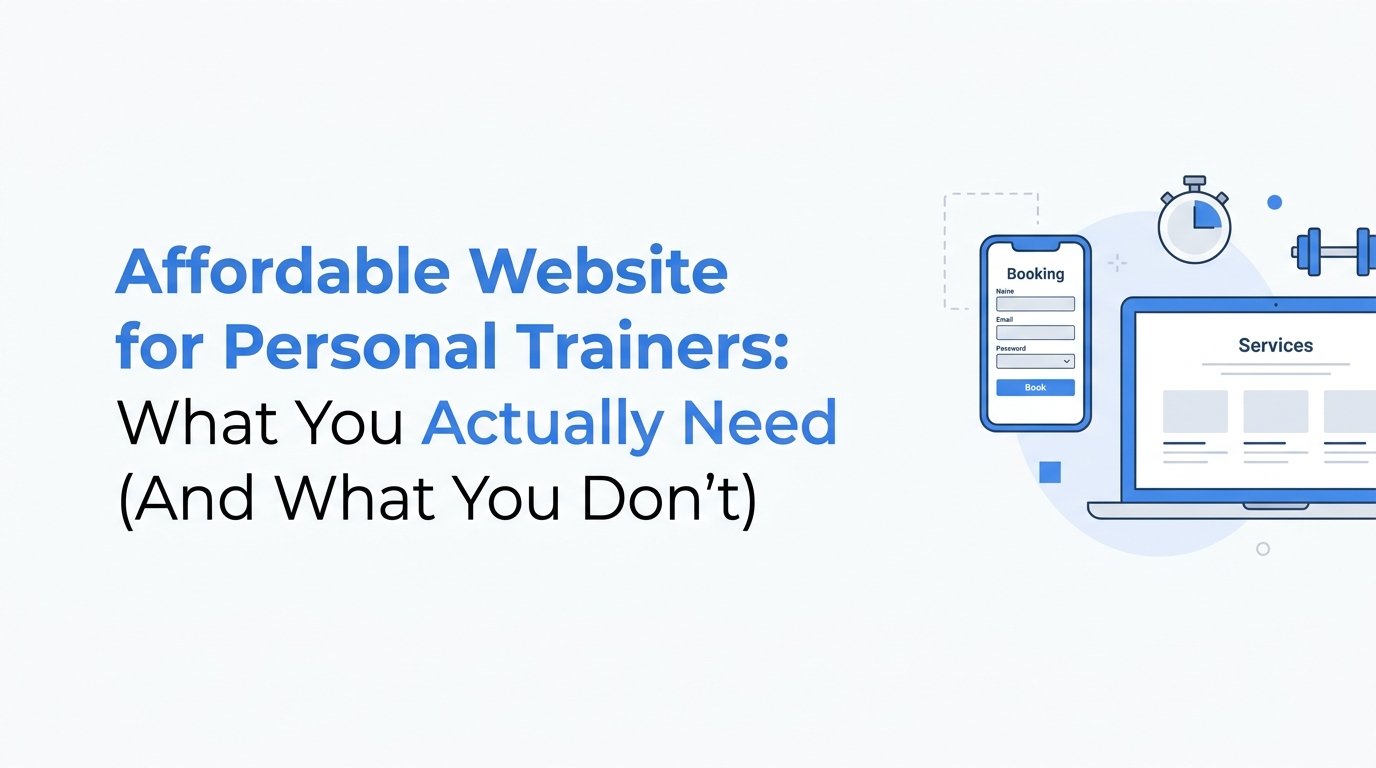 Cover image for blog post: Affordable Website for Personal Trainers: What You Actually Need (And What You Don't)
