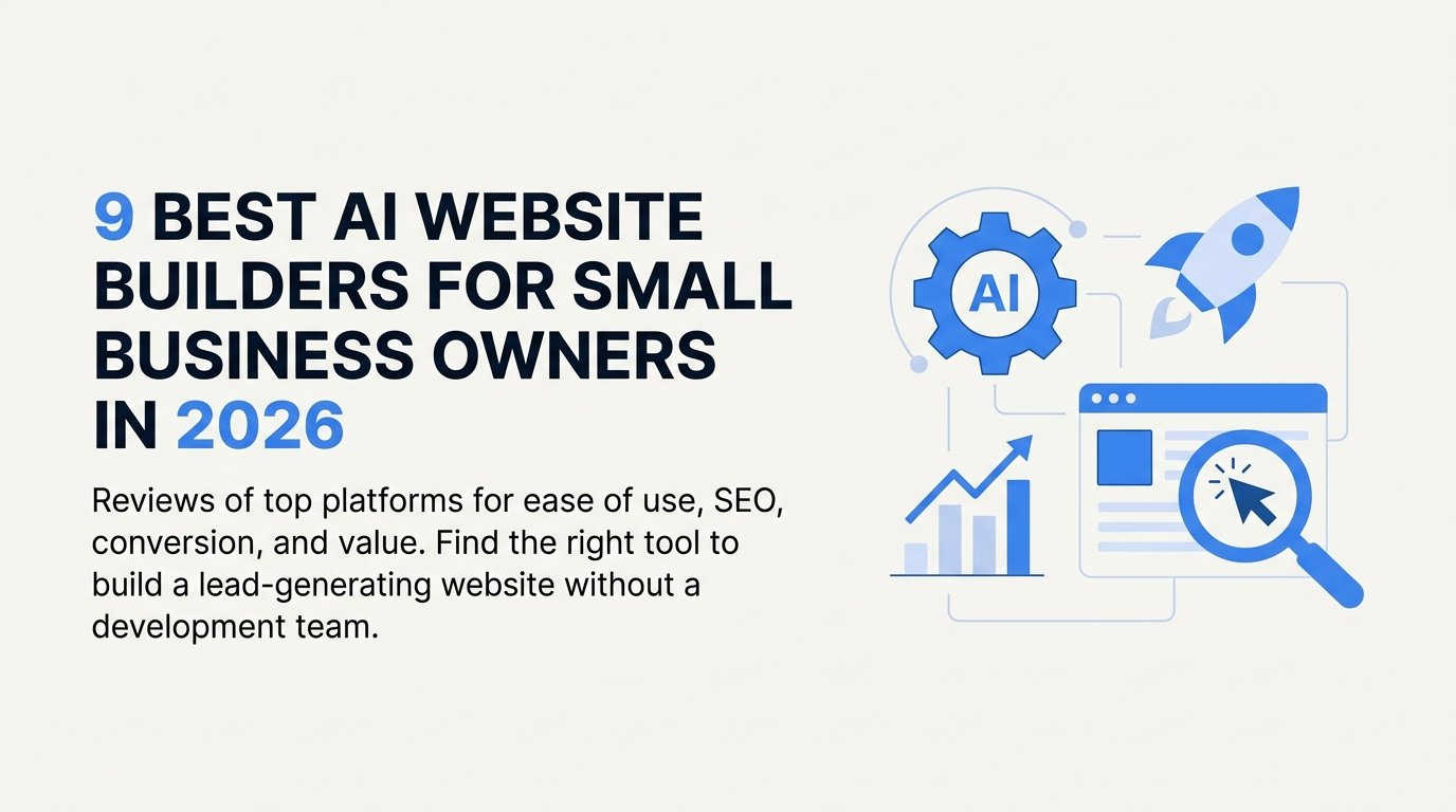 Cover image for blog post: 9 Best AI Website Builders for Small Business Owners in 2026