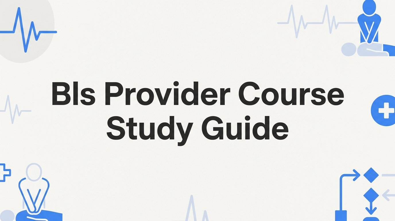 BLS Provider Course Study Guide: How to Prepare and Pass with Confidence