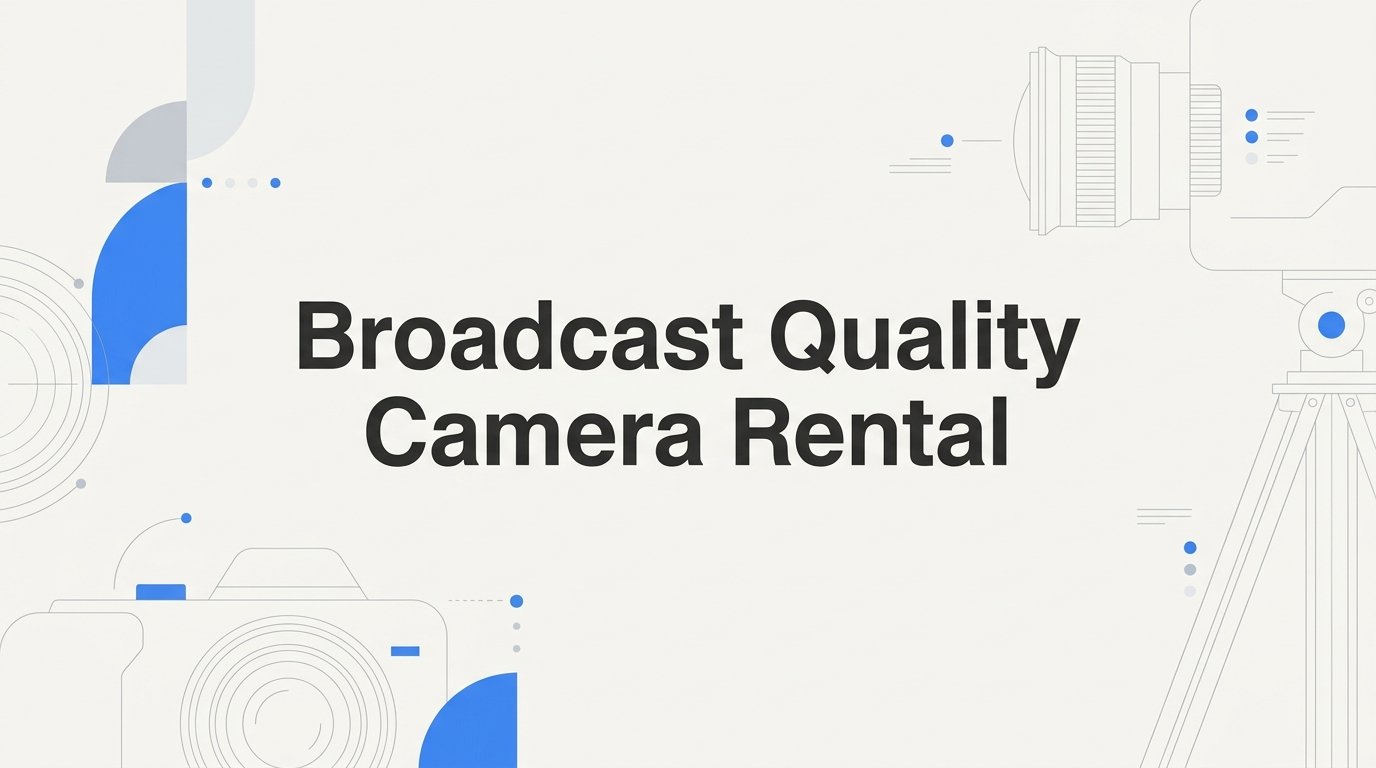 7 Strategies to Get the Best Value From a Broadcast Quality Camera Rental