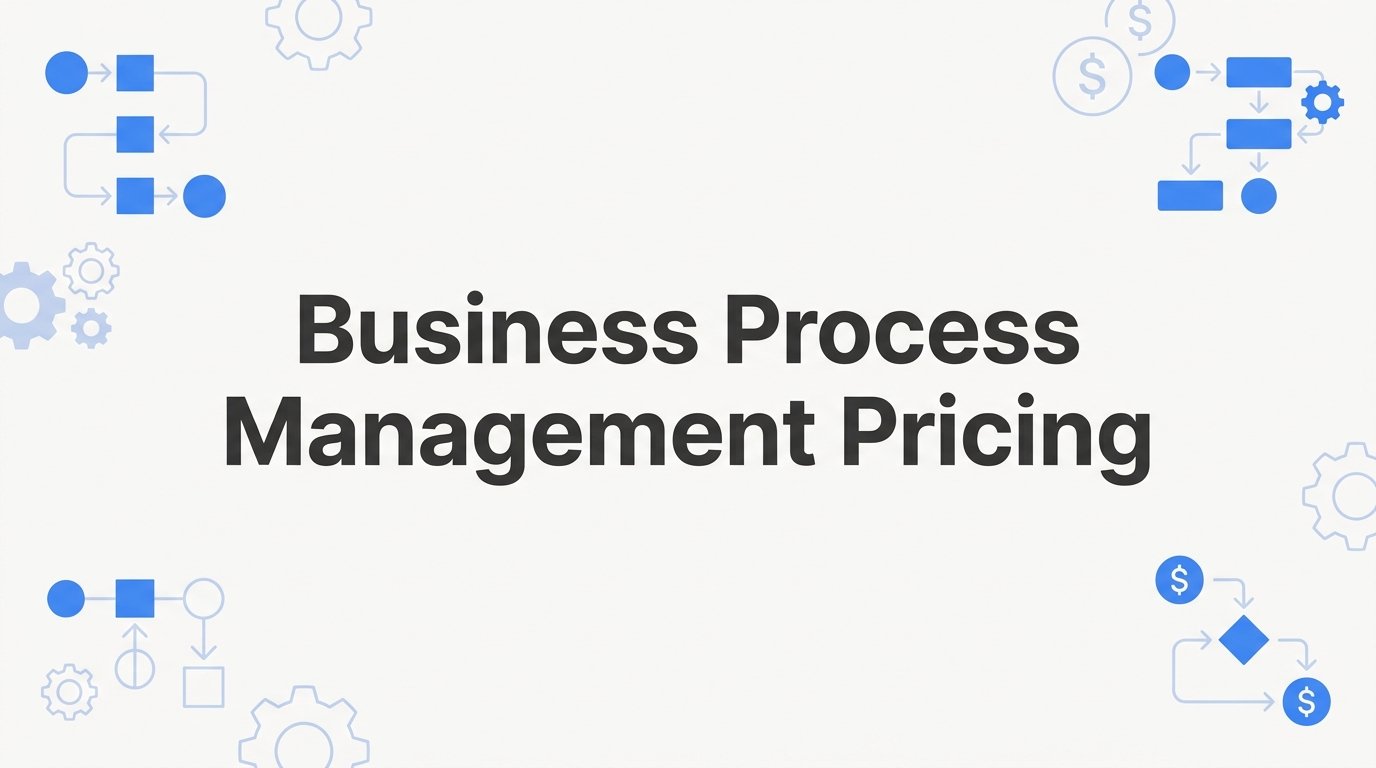 Business Process Management Pricing: What It Really Costs and How to Budget for It