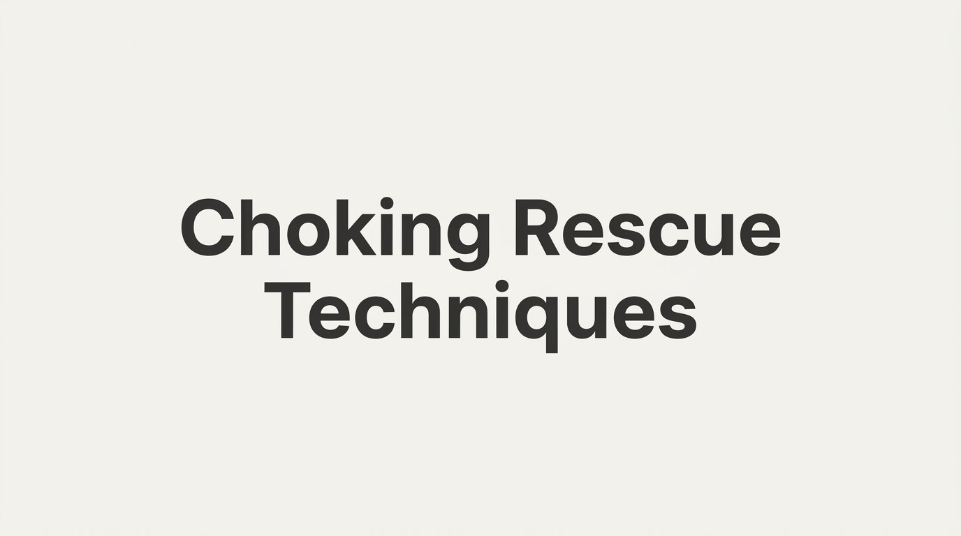 How to Perform Choking Rescue Techniques: A Step-by-Step Guide