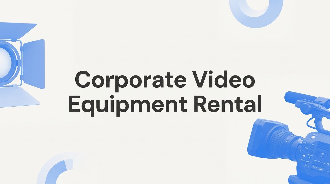 9 Best Corporate Video Equipment Rentals for Professional Productions in 2026