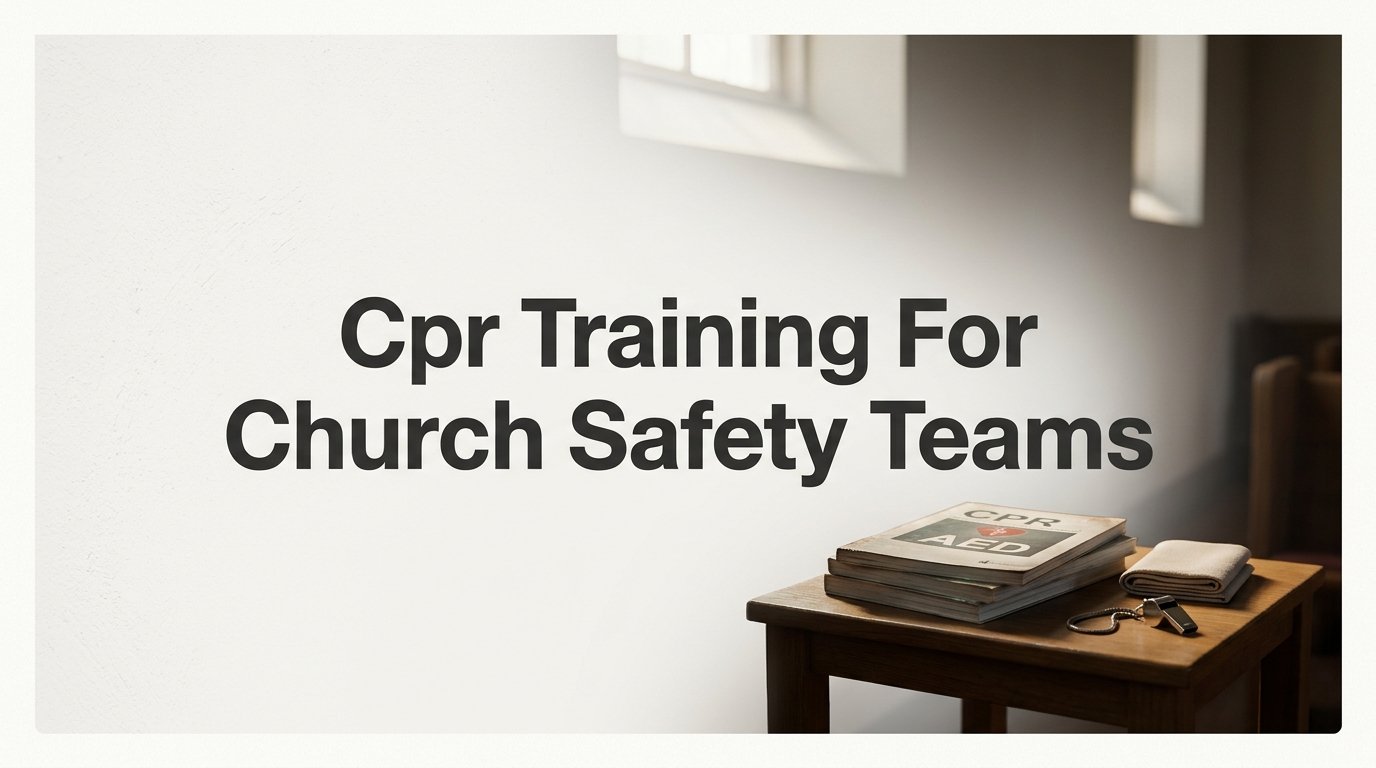 How to Set Up CPR Training for Church Safety Teams in Your City