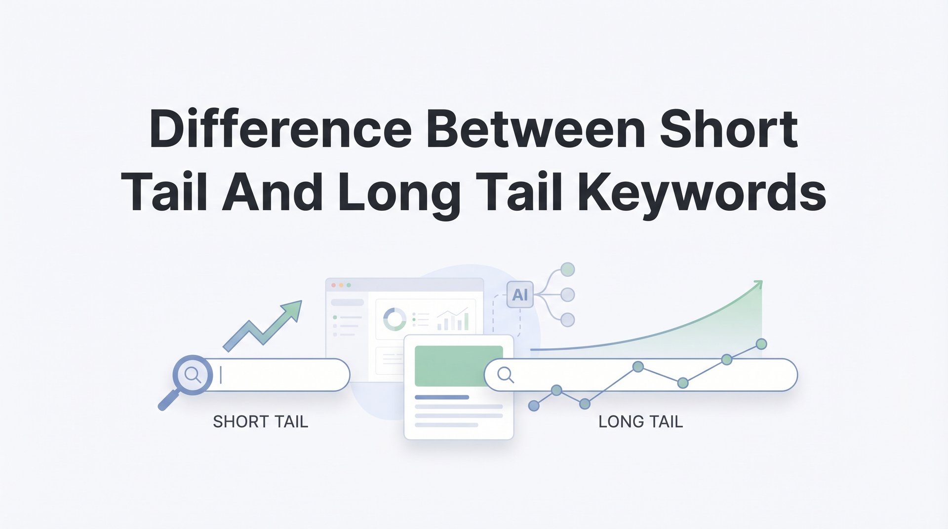 Cover image for blog post: The Difference Between Short Tail and Long Tail Keywords: A Practical Guide for Business Owners