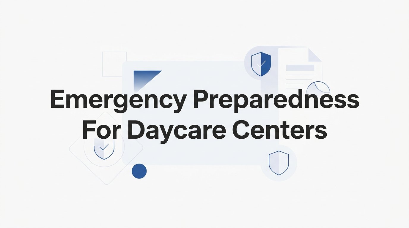 Emergency Preparedness for Daycare Centers: A Step-by-Step Guide