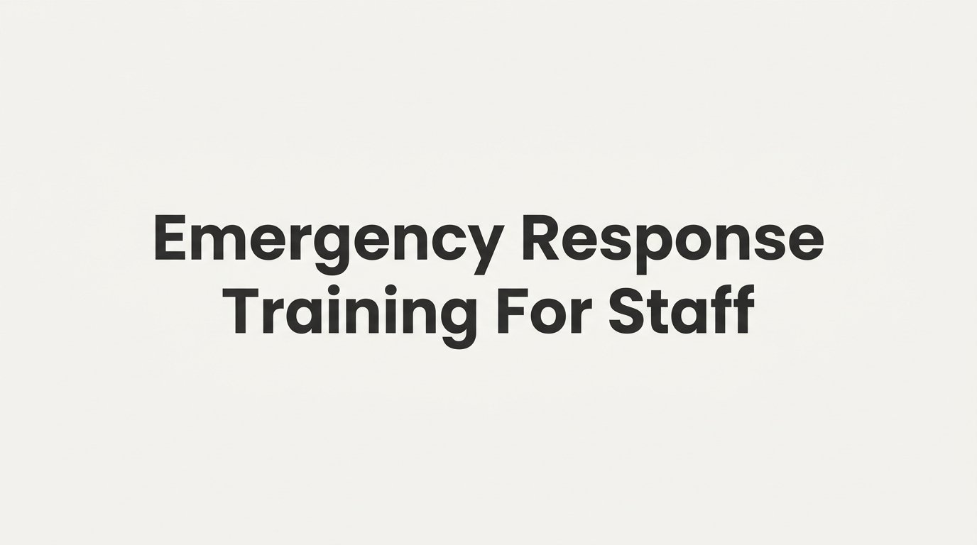 7 Strategies for Emergency Response Training for Staff