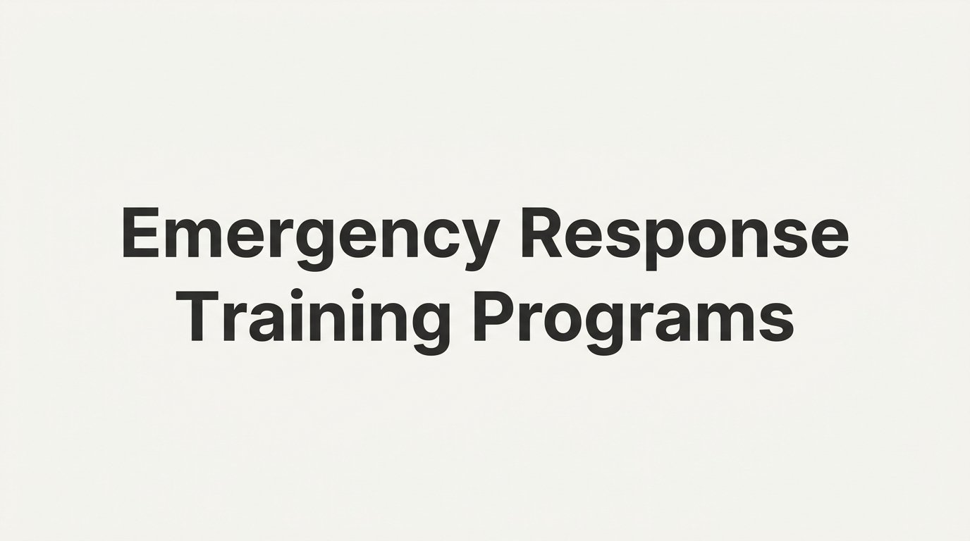 7 Strategies to Build Effective Emergency Response Training Programs
