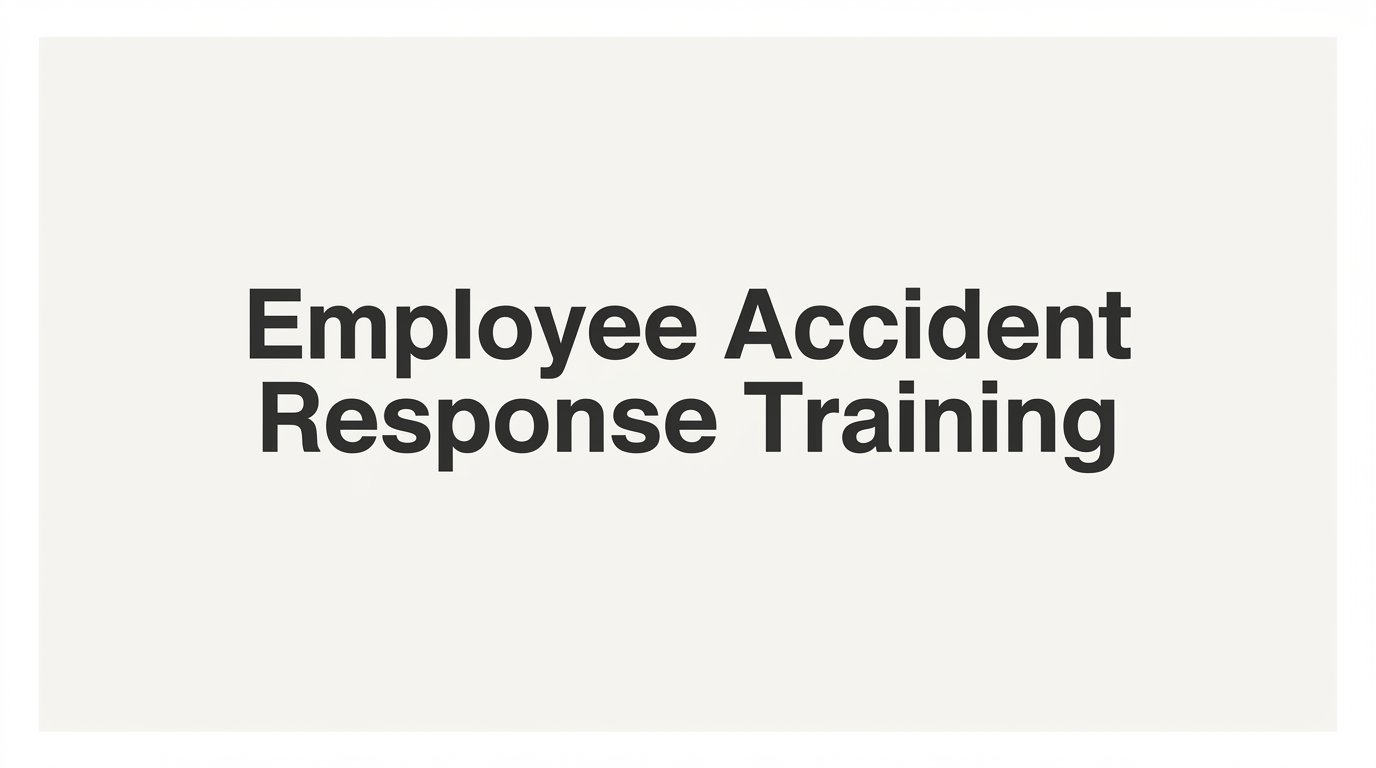 How to Set Up Employee Accident Response Training at Your Workplace