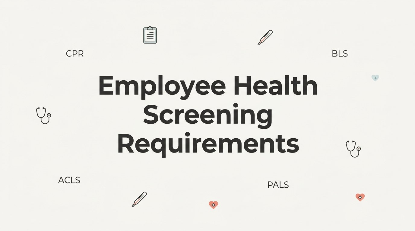 Employee Health Screening Requirements: What Every Employer Needs to Know