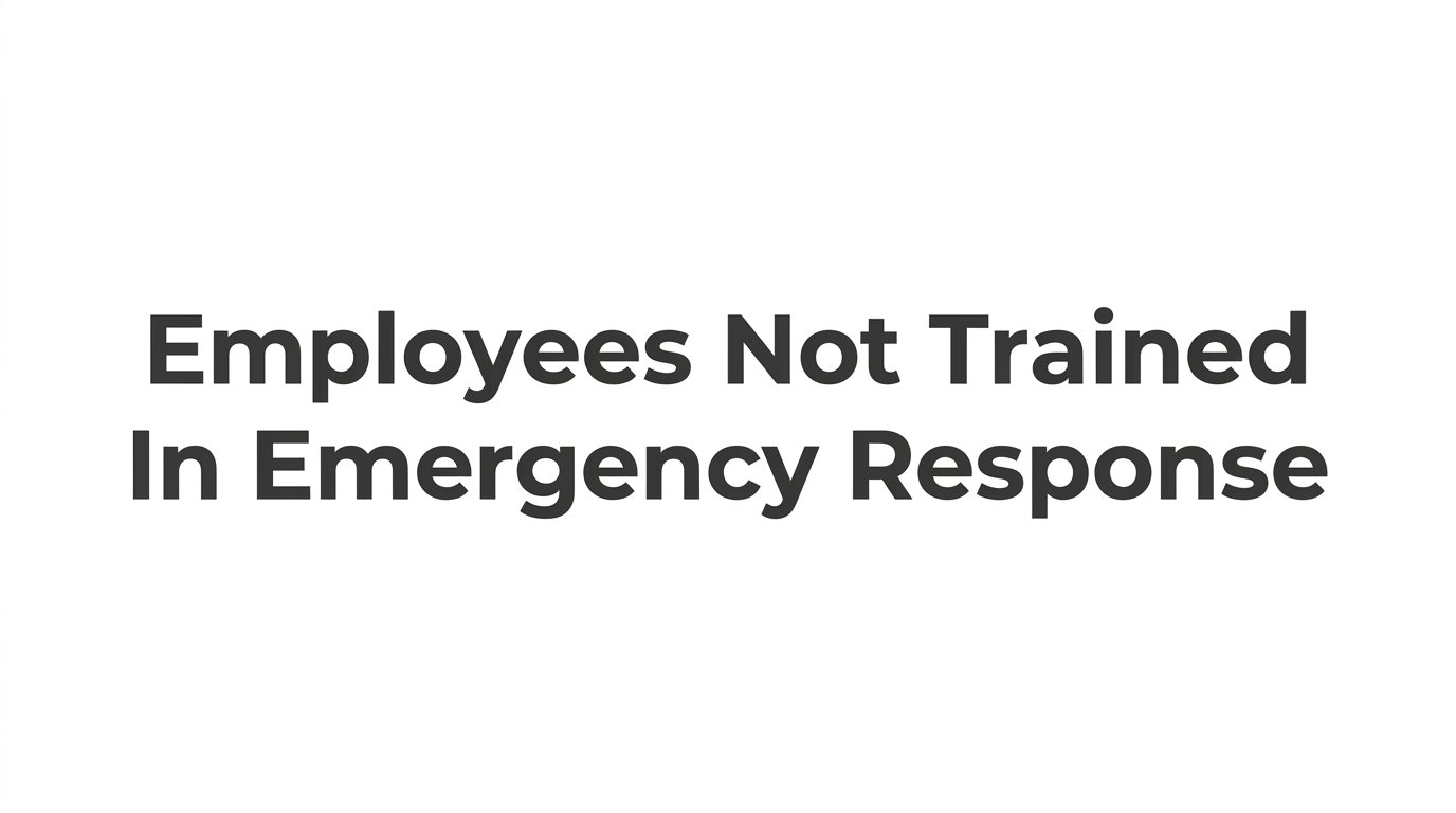 Employees Not Trained in Emergency Response: The Risks and What Employers Should Do