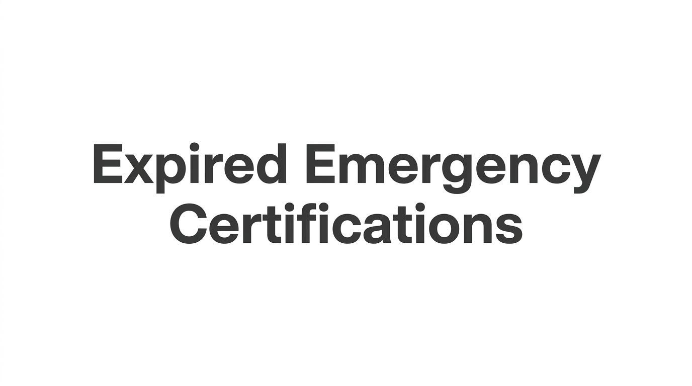 How to Handle Expired Emergency Certifications: A Step-by-Step Renewal Guide