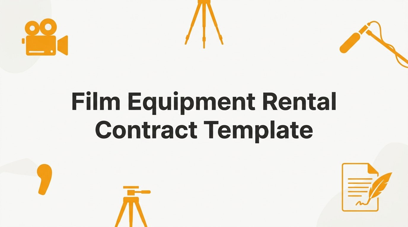 How to Create a Film Equipment Rental Contract Template: Step-by-Step Guide