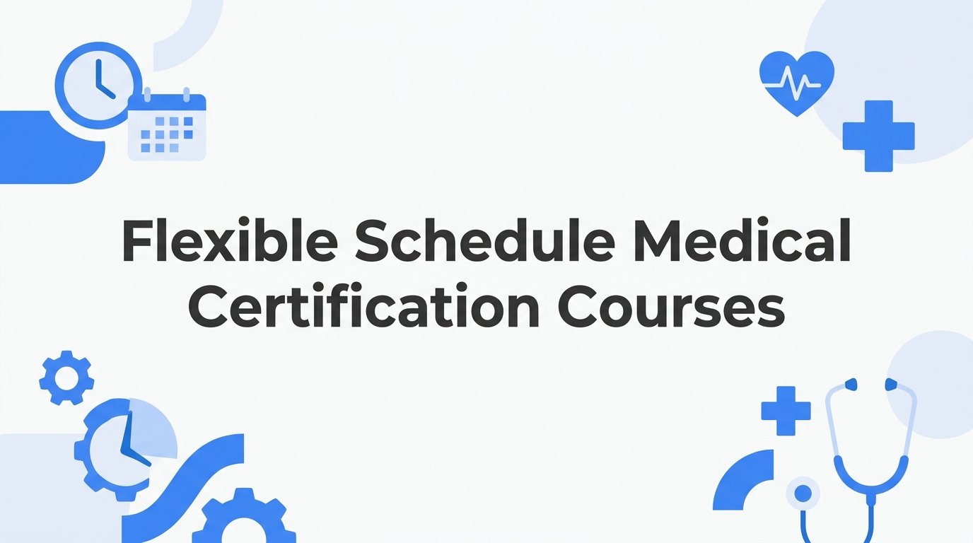 8 Strategies to Find Flexible Schedule Medical Certification Courses