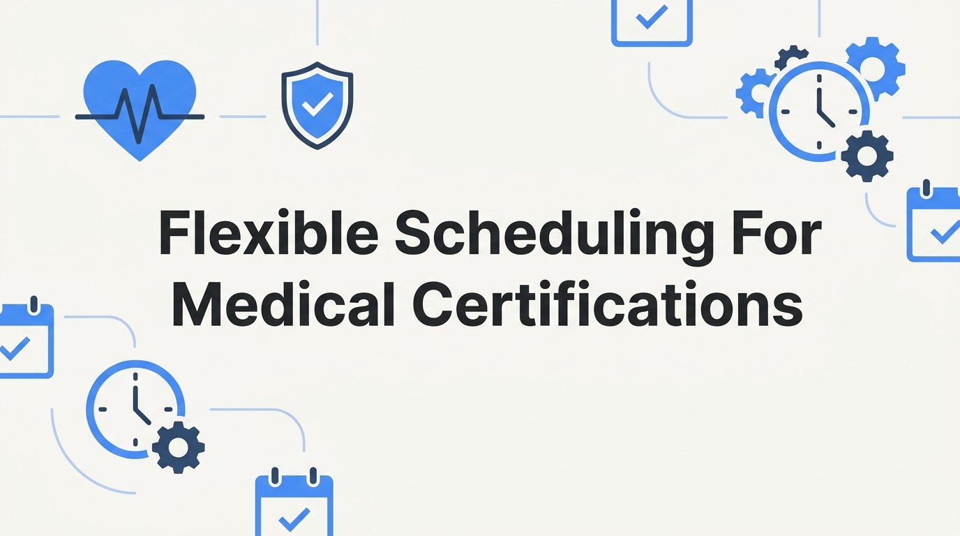 7 Strategies for Flexible Scheduling for Medical Certifications