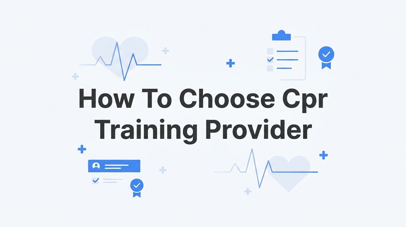 How to Choose a CPR Training Provider
