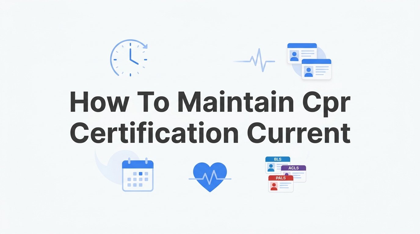 How to Maintain CPR Certification Current Year-Round