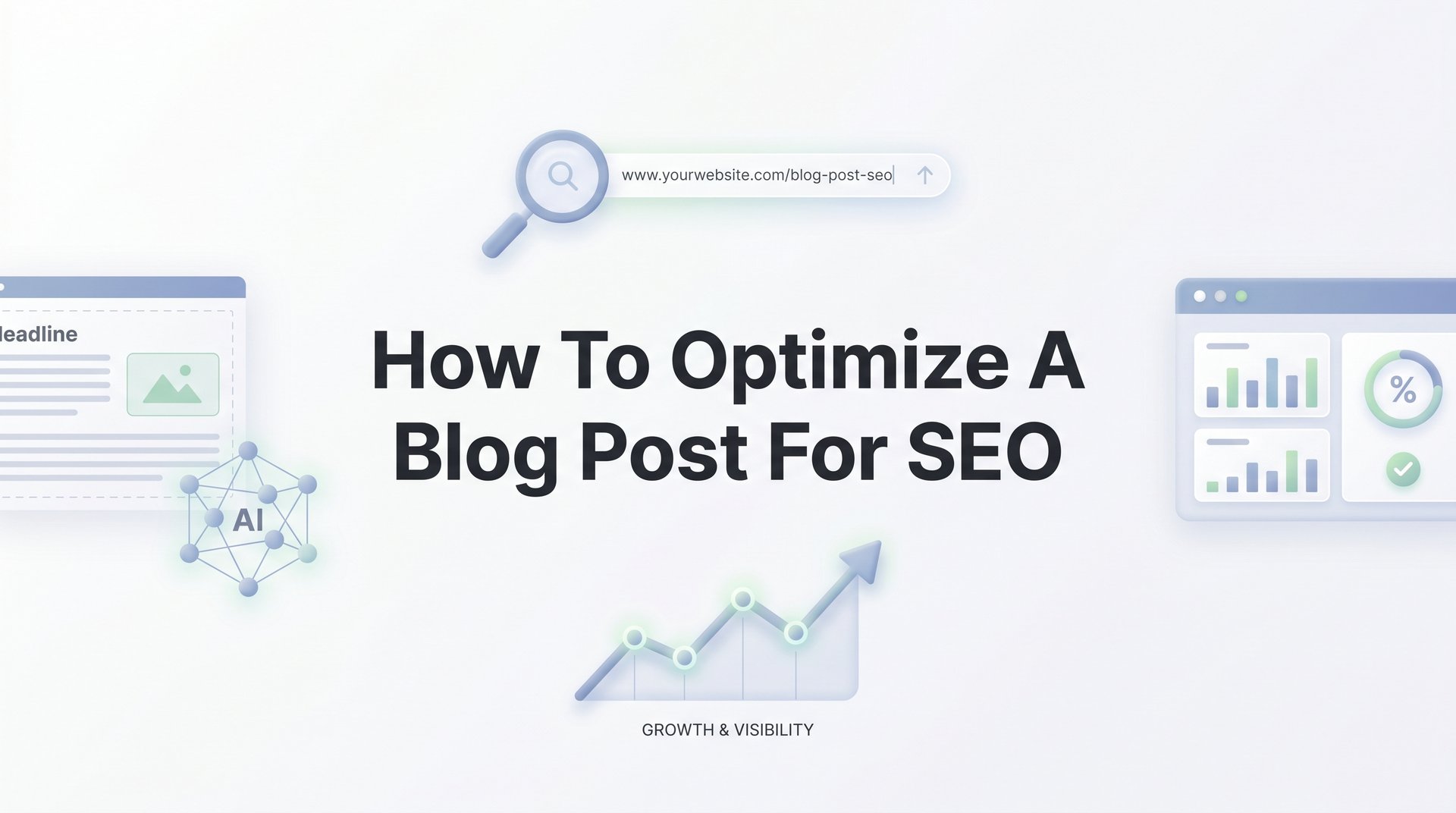 Cover image for blog post: How to Optimize a Blog Post for SEO: A Step-by-Step Guide for Business Owners