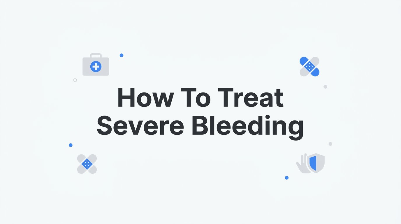 How to Treat Severe Bleeding: A Step-by-Step Guide for Bystanders and Workplace Responders