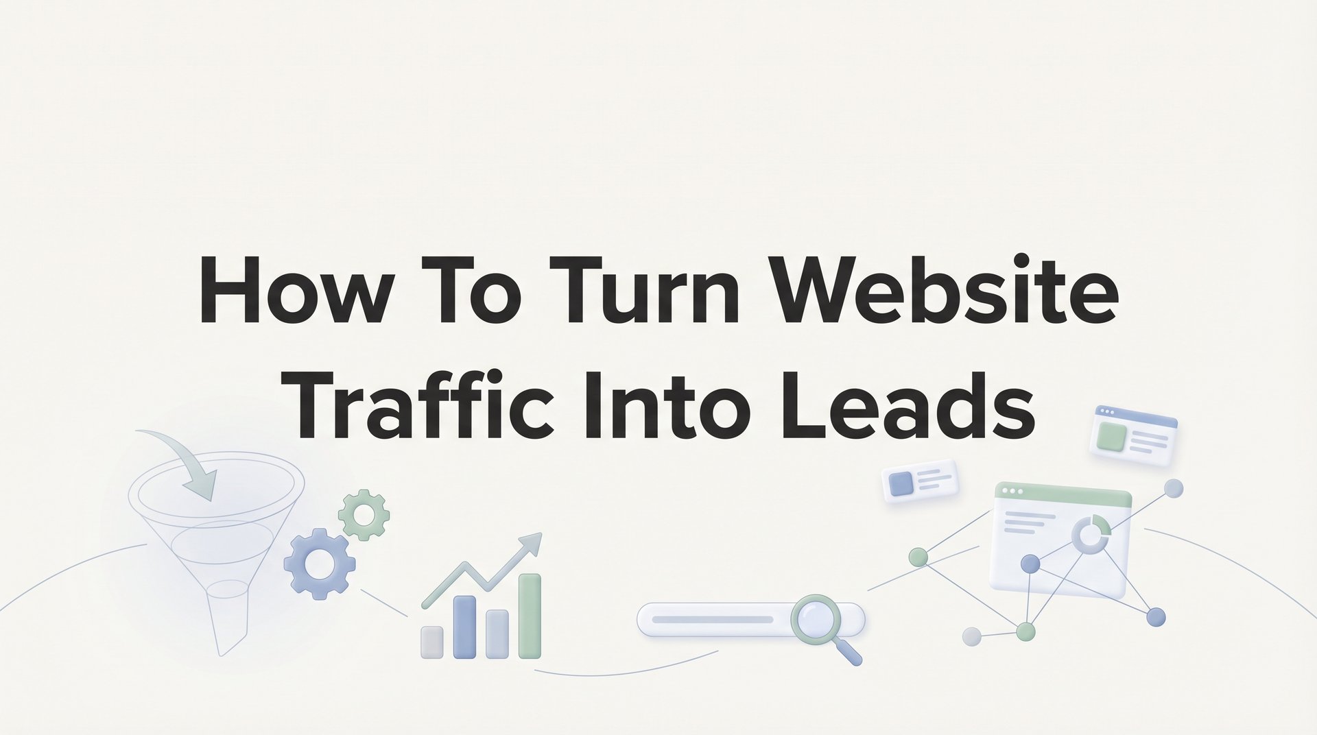 Cover image for blog post: How to Turn Website Traffic Into Leads: A 6-Step Conversion System