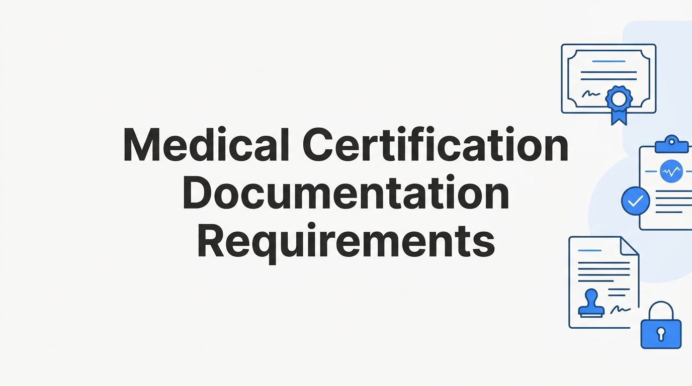 Medical Certification Documentation Requirements: What Healthcare Professionals Need to Prove and Keep