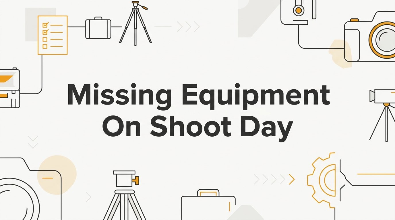 Missing Equipment on Shoot Day: A Step-by-Step Crisis Response Guide