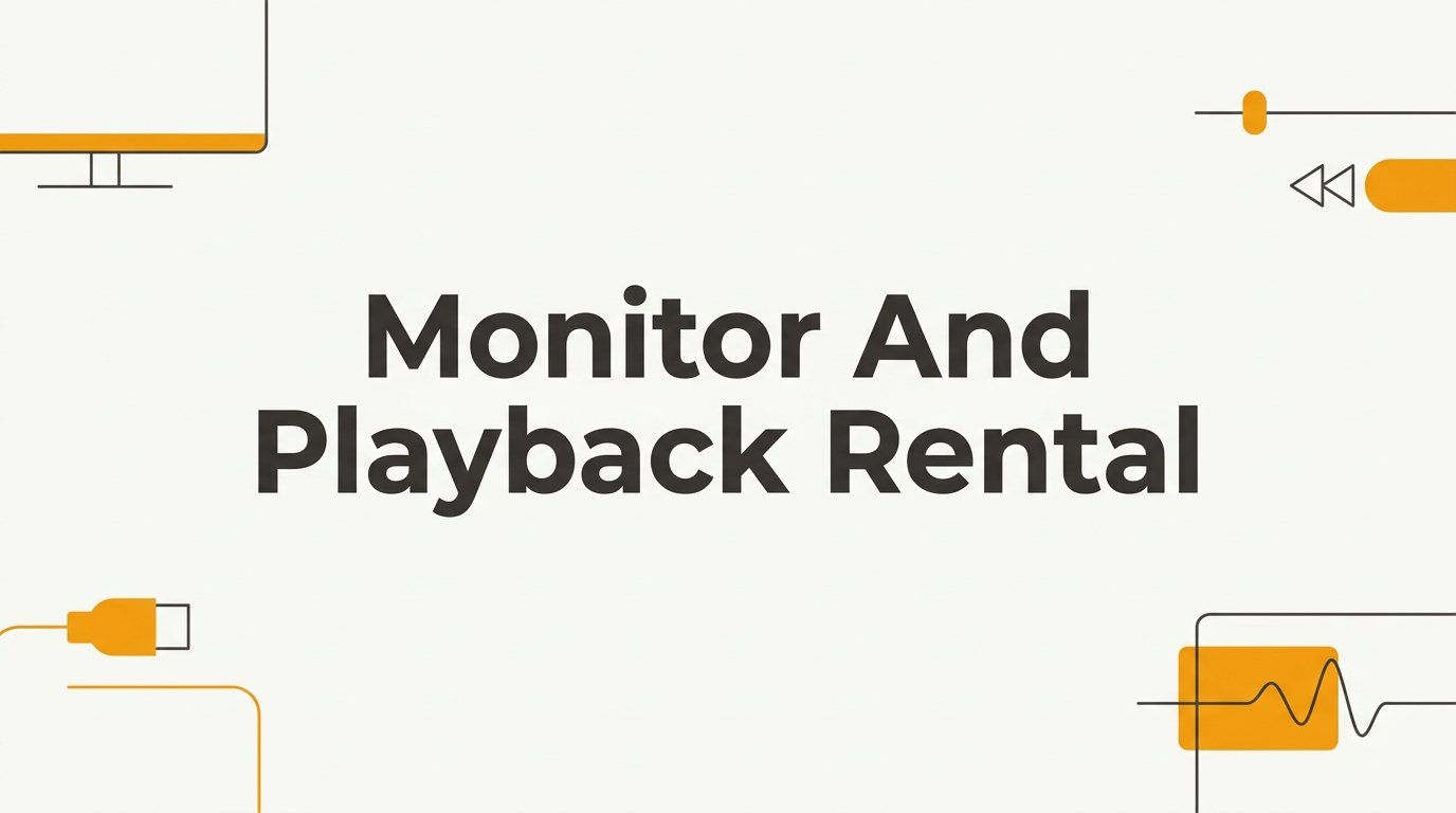 7 Proven Strategies for Getting the Most Out of Your Monitor and Playback Rental
