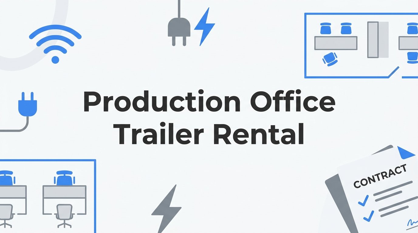 Production Office Trailer Rental: What Film and TV Crews Need to Know