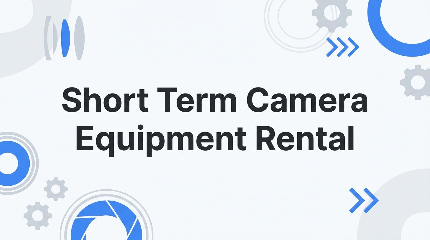 How to Book Short Term Camera Equipment Rental: A Step-by-Step Guide