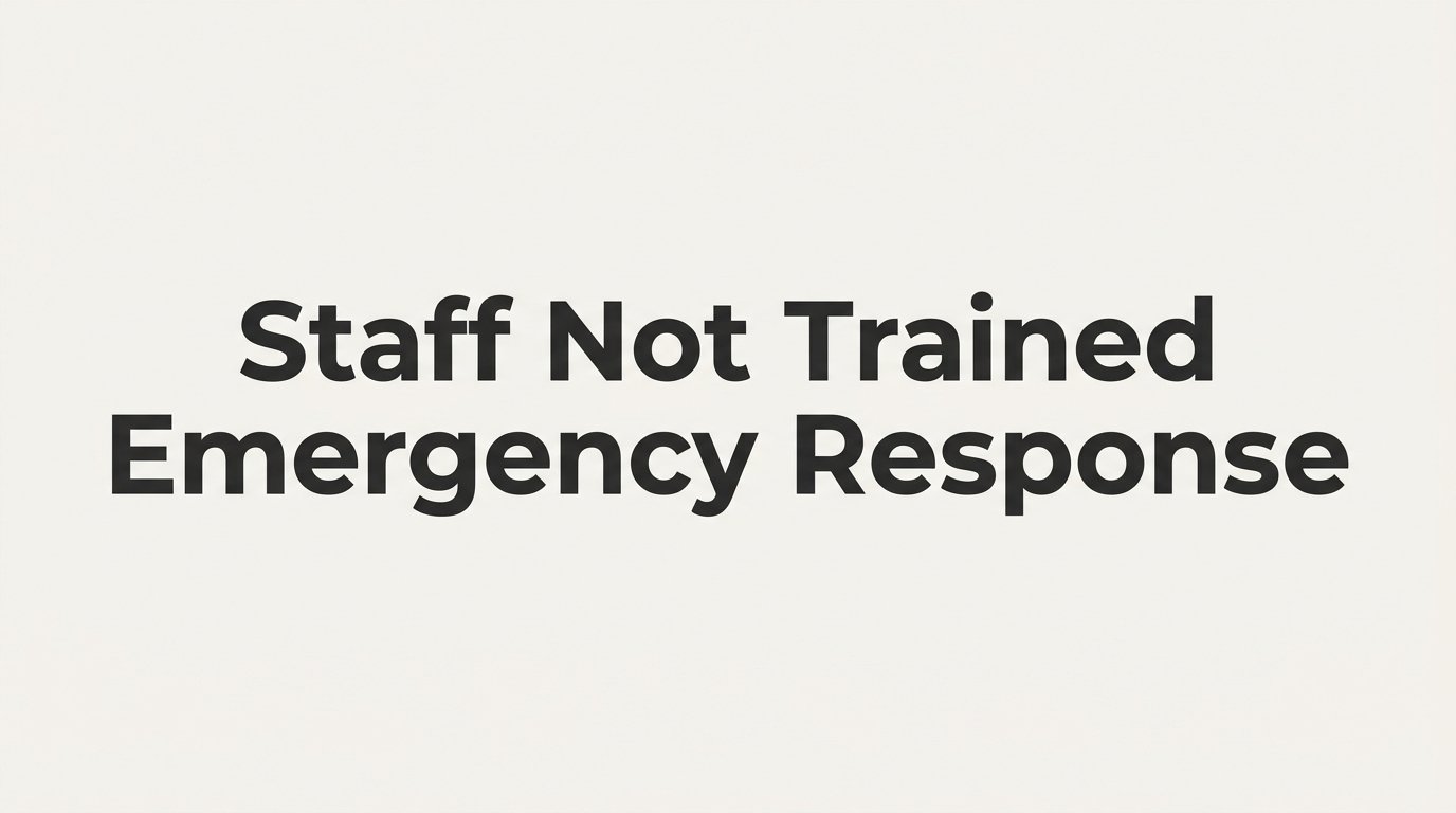 Staff Not Trained for Emergency Response: Risks, Legal Exposure, and How to Fix It