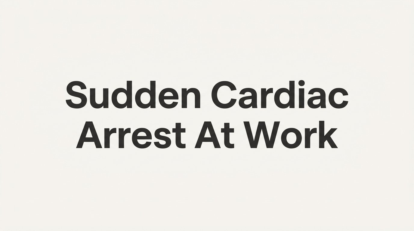 Sudden Cardiac Arrest at Work: What Happens, What to Do, and How Employers Can Prepare