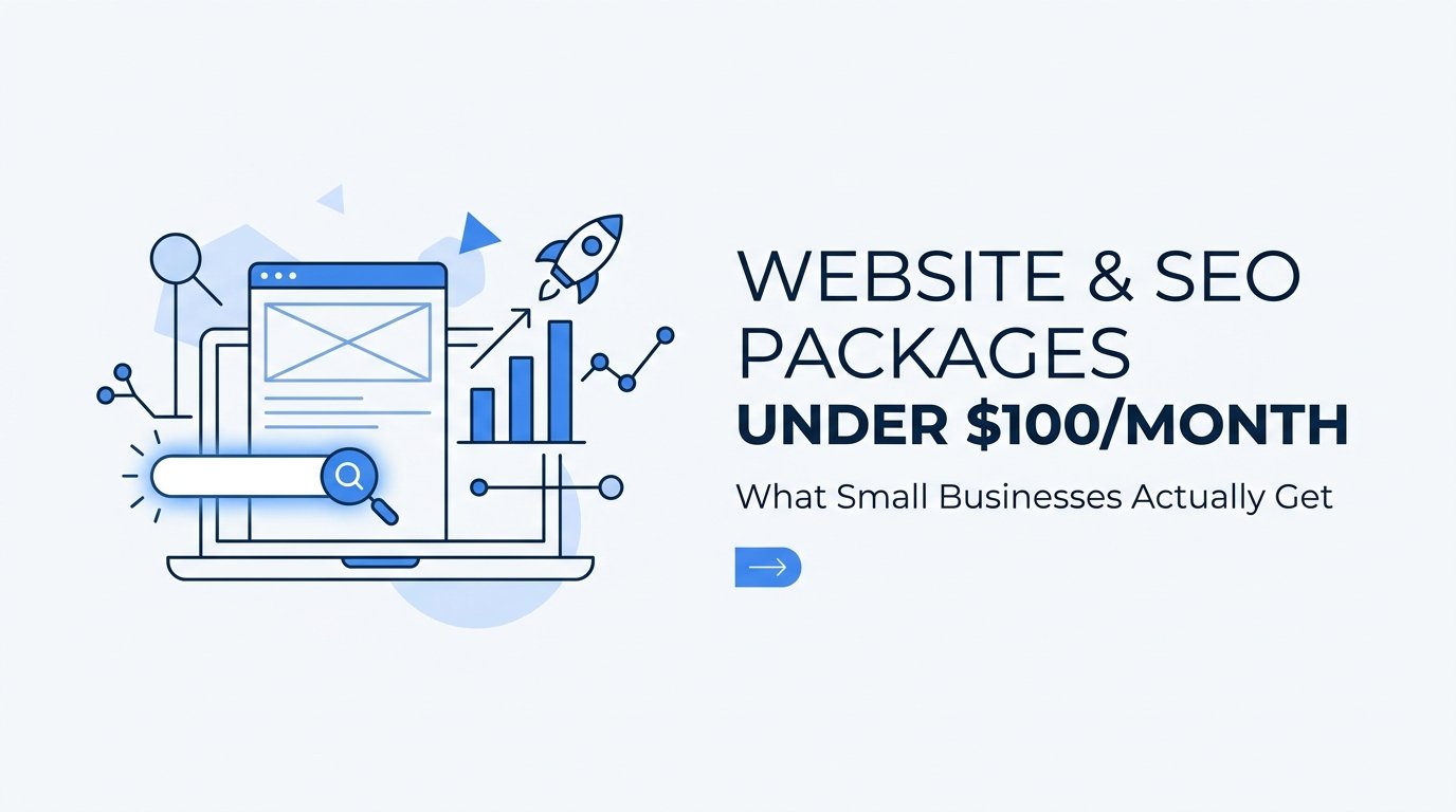 Cover image for blog post: Website and SEO Packages for Small Businesses Under $100/Month: What You Actually Get