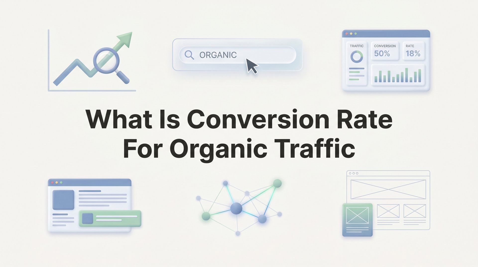 Cover image for blog post: What Is Conversion Rate for Organic Traffic (And How to Improve Yours)