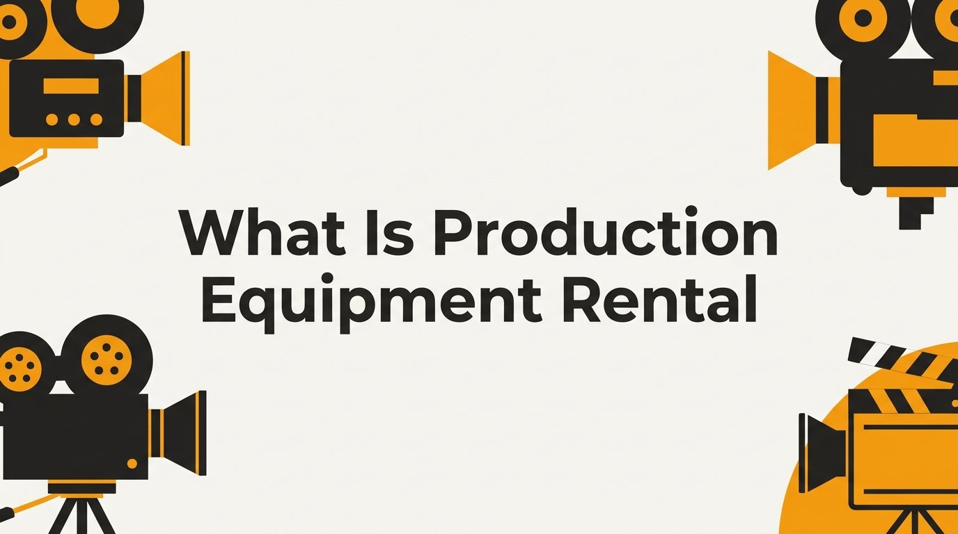 What Is Production Equipment Rental? A Complete Guide for Filmmakers