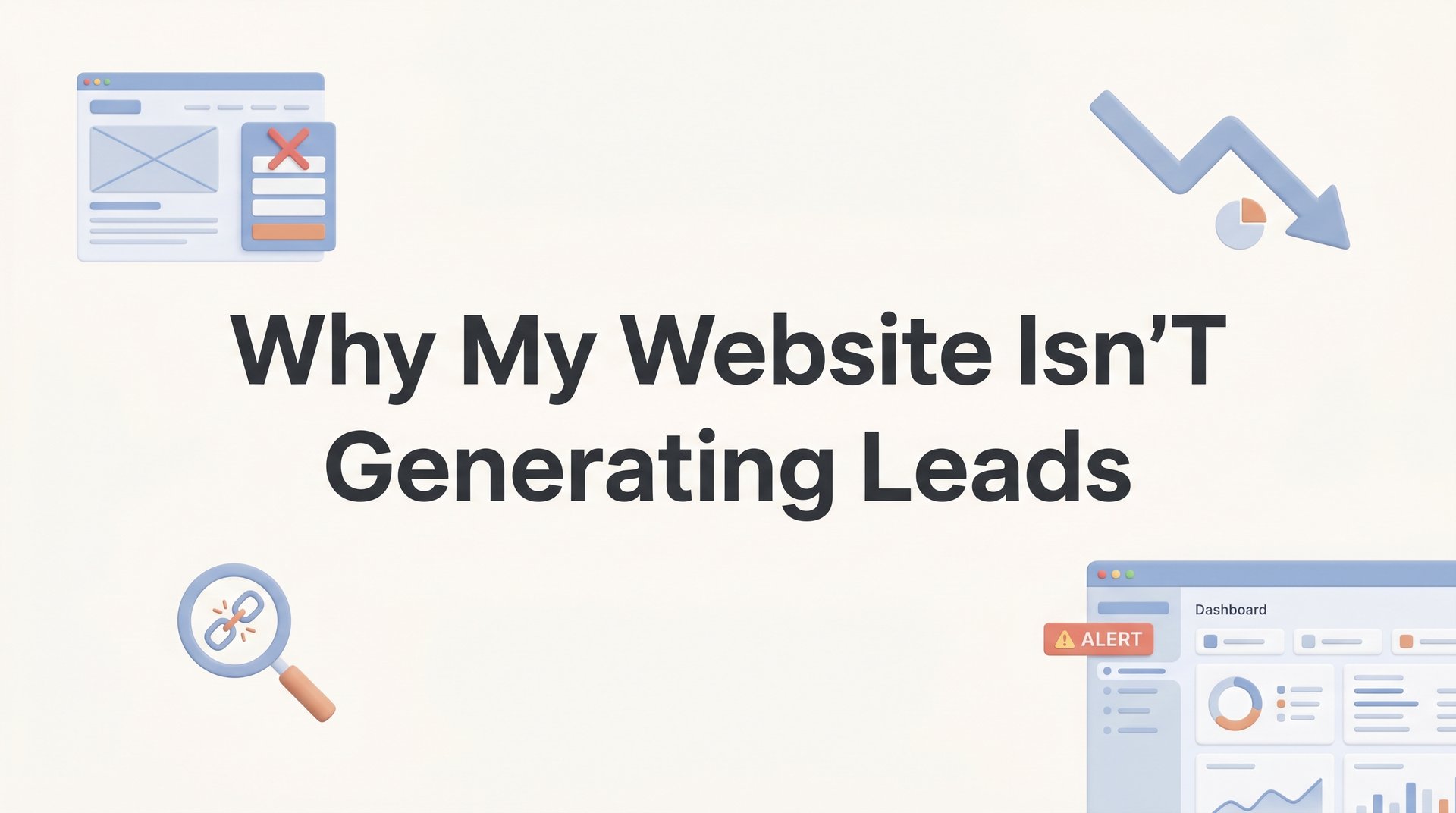 Cover image for blog post: Why My Website Isn't Generating Leads (And How to Fix It)