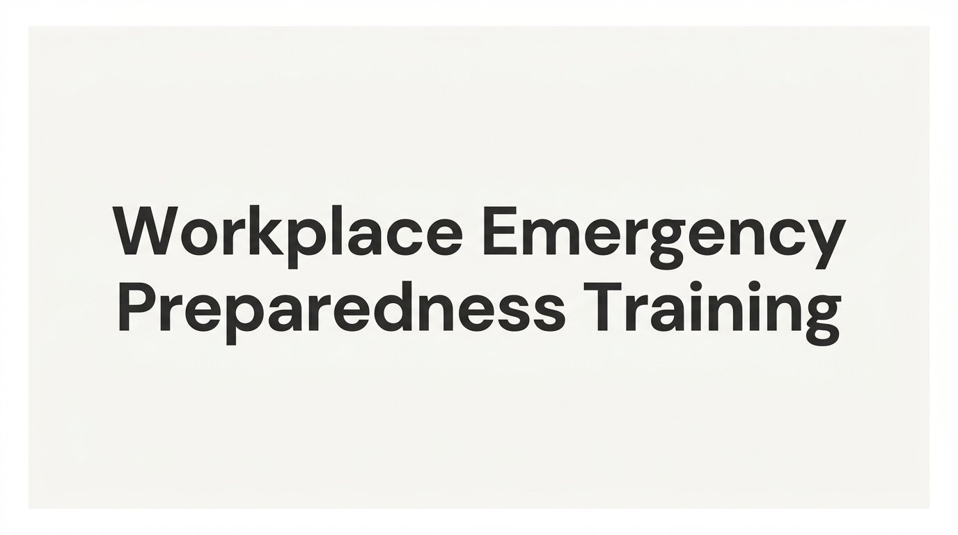 How to Set Up Workplace Emergency Preparedness Training for Your Team