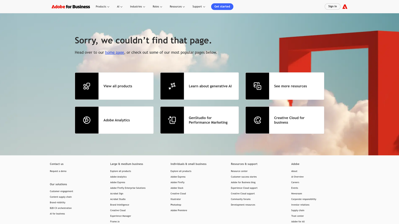 Screenshot of Adobe Advertising Cloud website