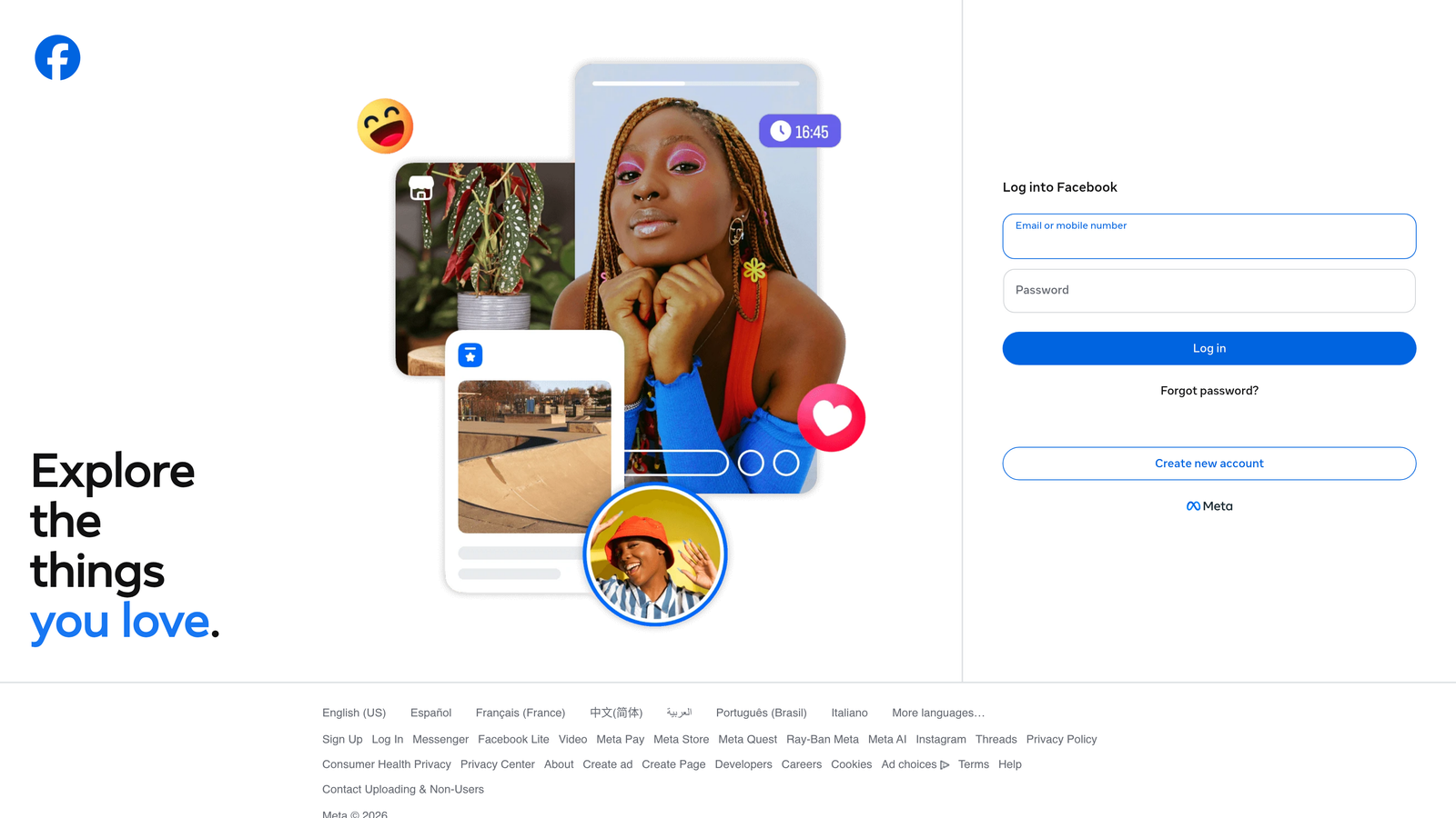 Screenshot of Advantage+ (Meta Native AI) website