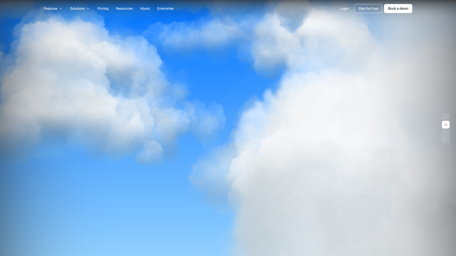 Screenshot of Air website