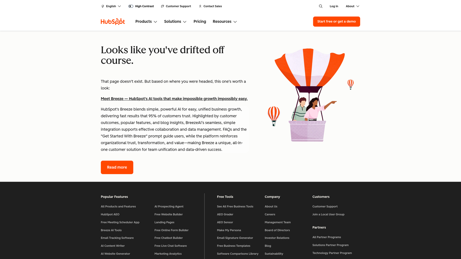 Screenshot of Breeze Intelligence (formerly Clearbit) website