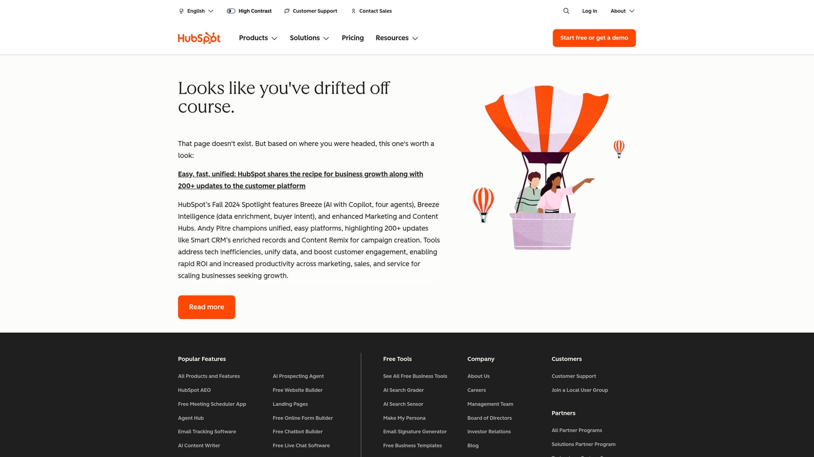 Screenshot of Breeze Intelligence website