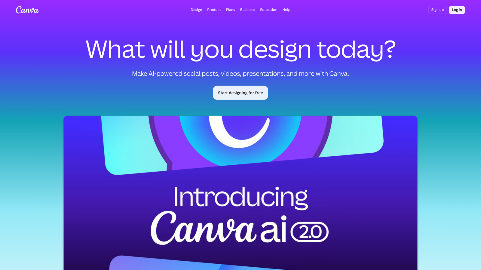 Screenshot of Canva Magic Studio website