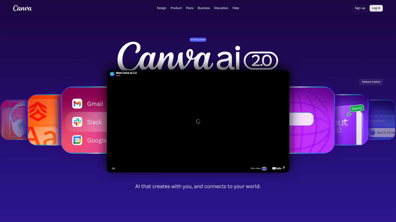 Screenshot of Canva Magic Studio website