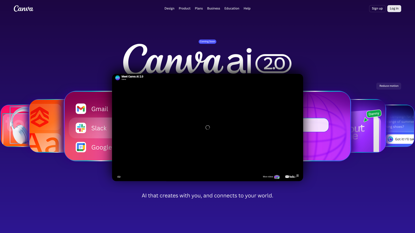 Screenshot of Canva Magic Studio website