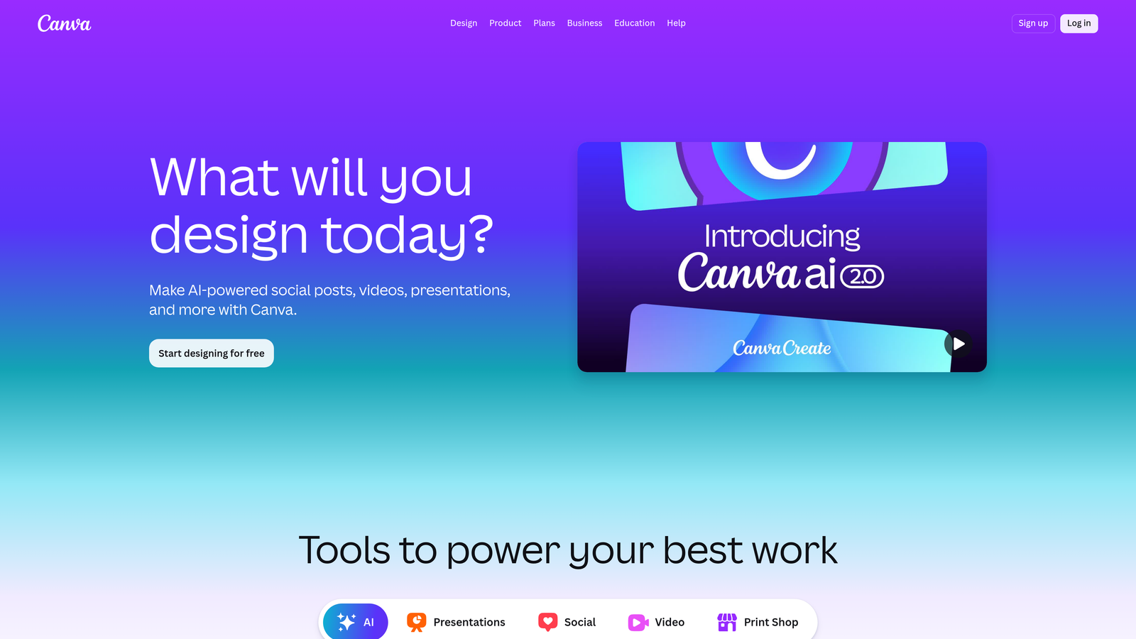 Screenshot of Canva Magic Studio website