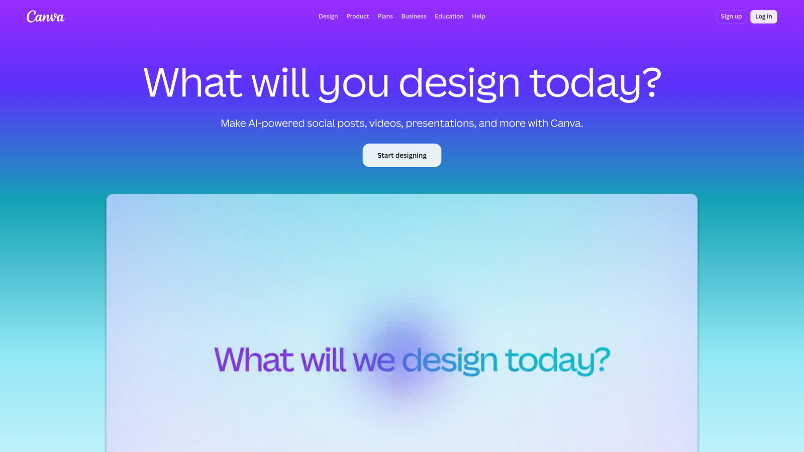 Screenshot of Canva Pro website