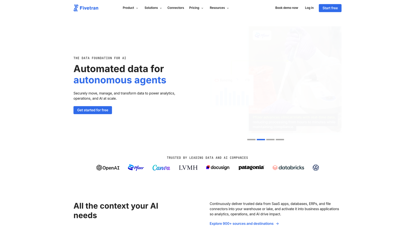 Screenshot of Census website