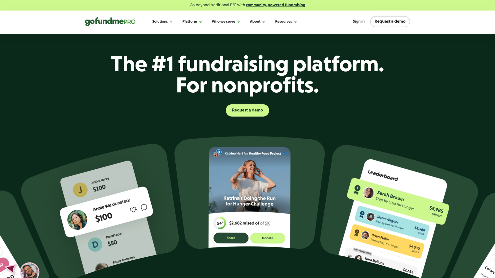 Screenshot of Classy website