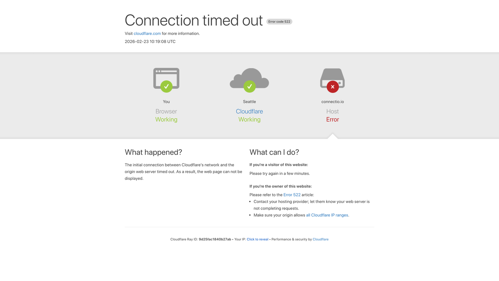 Screenshot of Connectio (ConnectAudience) website